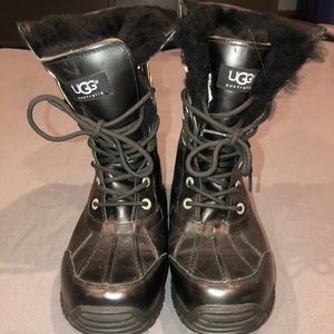 Zebra print UGG boots